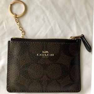 Coach Wallet Keychain Pouch Card Holder